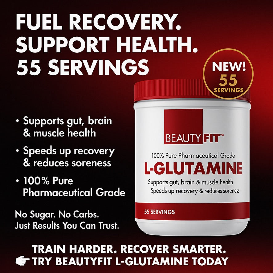 100% Pure L-Glutamine - 55 Servings - 8.2gr scoop (Pharmaceutical Grade)