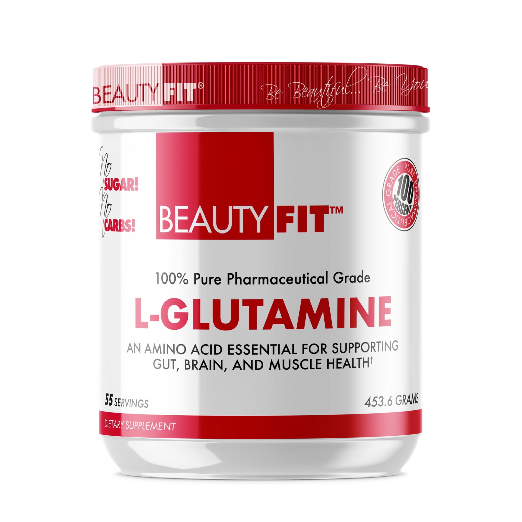 100% Pure L-Glutamine - 55 Servings - 8.2gr scoop (Pharmaceutical Grade)
