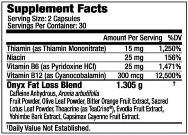 ONYX® Extreme Fat Burner+