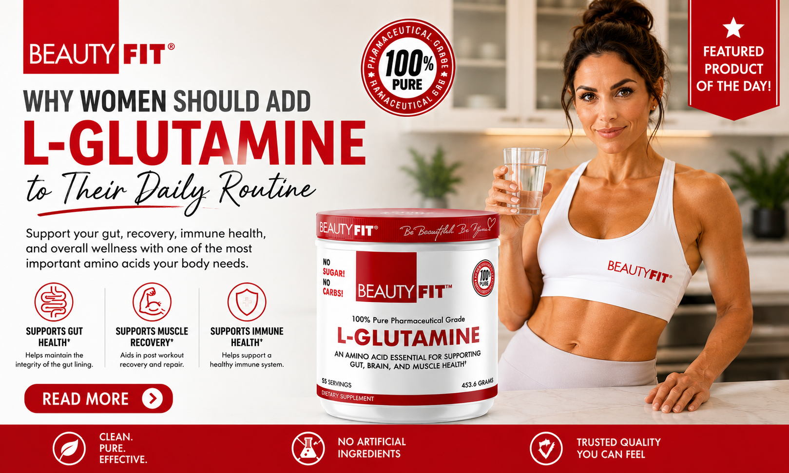 Why Women Should Add L-Glutamine to Their Daily Routine | BeautyFit