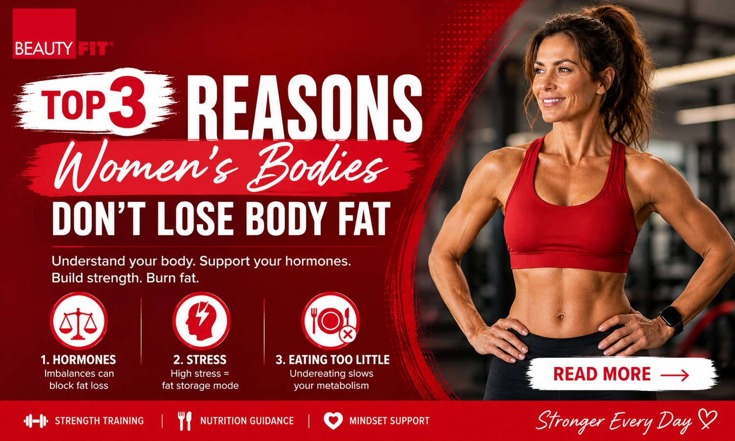 Top 3 Reasons Women Struggle to Lose Body Fat After 30