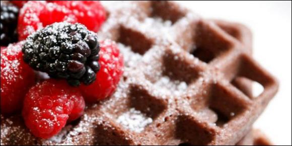 Gluten-Free Chocolate Protein Waffles For The Win!