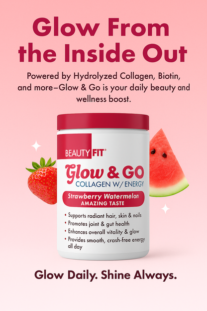 GLOW &amp; GO – Hydrolyzed Collagen + Energy