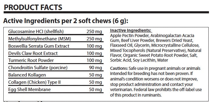 Hip &amp; Joint Chews (Beef Flavored) Pre-Order (Ships 2/1)