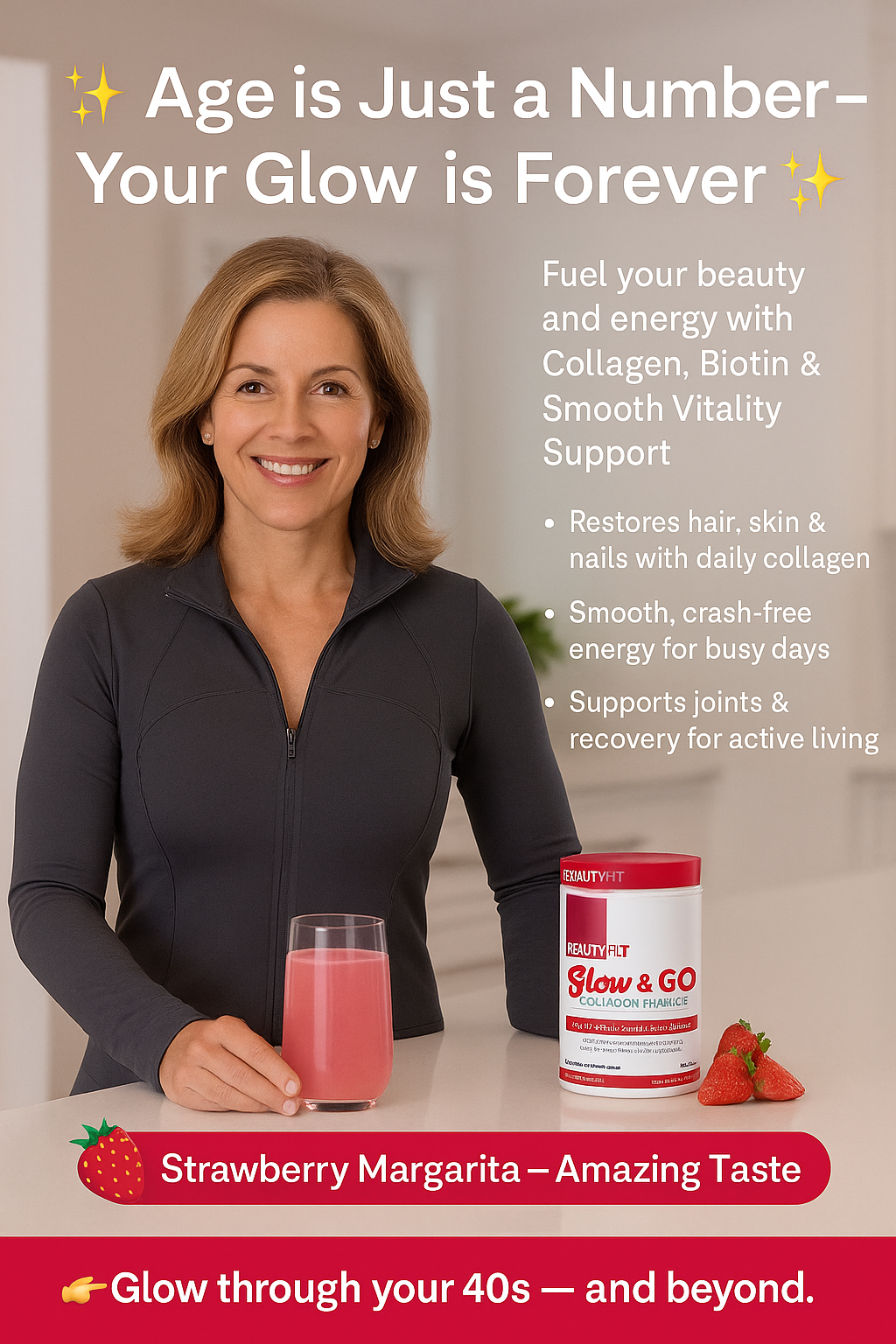 GLOW &amp; GO – Hydrolyzed Collagen + Energy