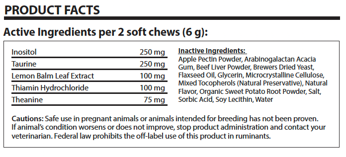 Total Calm Chews (Beef Flavored) Pre-Order (Ships 2/1)