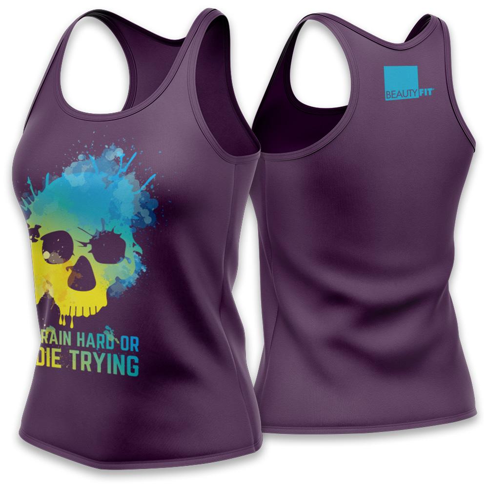 BF Skull Women’s Racer-back Tank | BeautyFit® USA