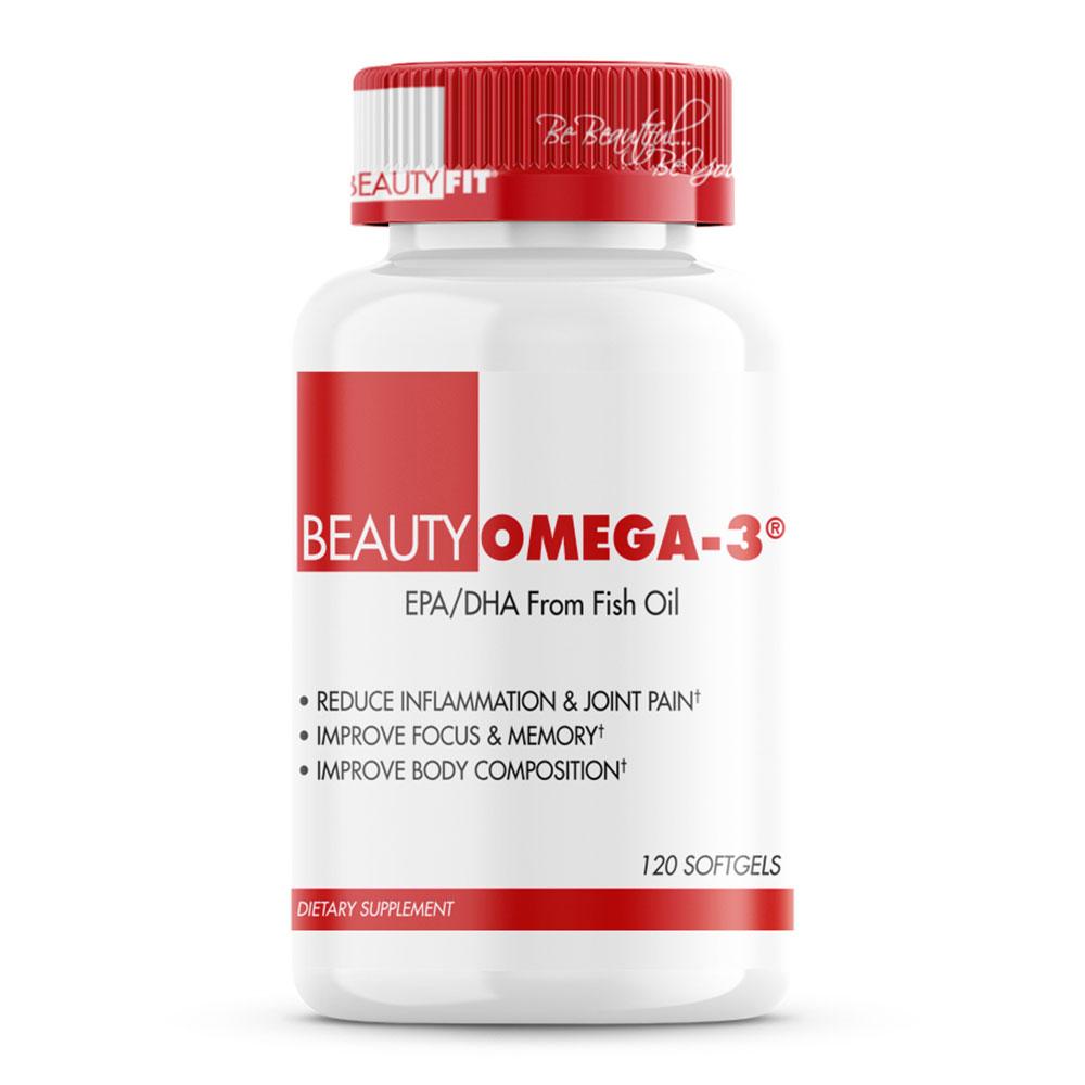 BeautyOmega-3 from BeautyFit® USA Good For Heart Health  • Helps Reduce Inflammation  • Supports Healthy Skin & Slow Aging  • May Fight Menstrual Pain for Women's Health