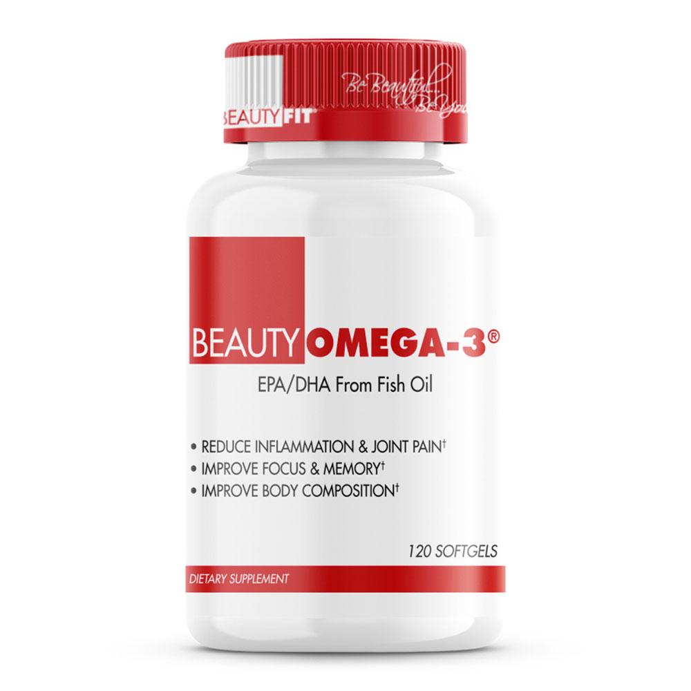 BeautyOmega-3 from BeautyFit® USA Good For Heart Health  • Helps Reduce Inflammation  • Supports Healthy Skin &amp; Slow Aging  • May Fight Menstrual Pain for Women&